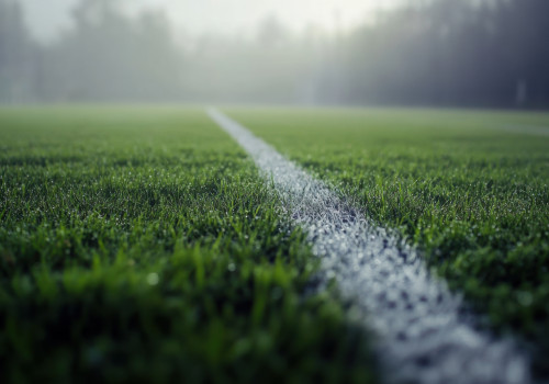 Witte zijlijn voetbalveld